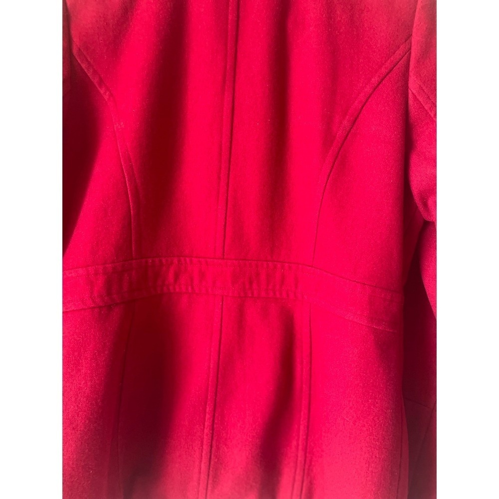Michael Kors Red Pea Coat Size M - Picture 6 of 8